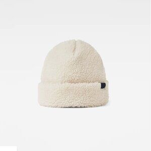 G-Star RAW Zandrai Cream Sherpa Faux Fur Beanie